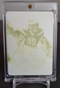 2016 Origins JOEY BOSA Yellow Printing Plate RC #1/1  True One of One Chargers - Picture 1 of 2