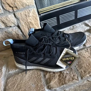 Size 10.5 adidas TERREX Free Hiker GTX Carbon Womens NWT - Picture 1 of 7