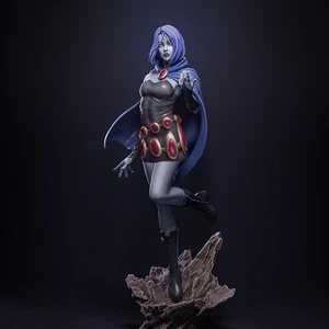 1/24 Resin Figure Model Full Kit Teen Titans Raven Unpainted Unassembled DIY Toy - Picture 1 of 1