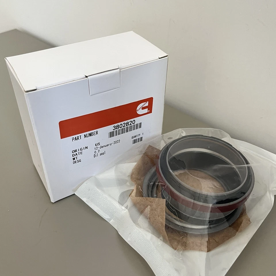 New 3802820 Cummins Front Main Crankshaft Oil Seal kit for 89-12 Dodge 5.9L 6.7L - Imagem 1 de 4