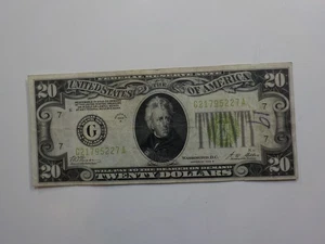 Federal Reserve 1928 20 Dollar Bill Paper Money Currency Note United States VTG - Picture 1 of 2