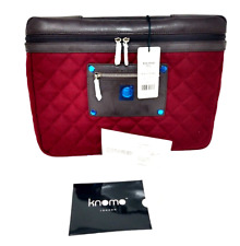 Knomo Quilted Felt Laptop Sleeve  Berry 13-14" London Women's Slim Small Bag New