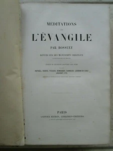 BOSSUET : MEDITATIONS SUR L'EVANGILE, 1880. 14 gravures - Picture 1 of 12