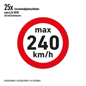 Geschwindigkeitsaufkleber Winterreifen 240 km/h - Bild 1 von 5