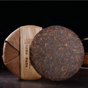 357g Pu-Erh Cooked Tea Cake Premium Yunnan Old Tree Pu'er Tea Organic Black Tea - Picture 1 of 10