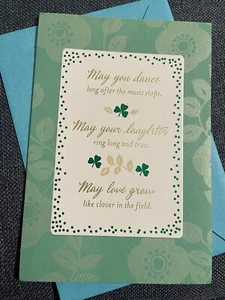 St Patrick’s Day Hallmark Card W/envelope - Picture 1 of 3