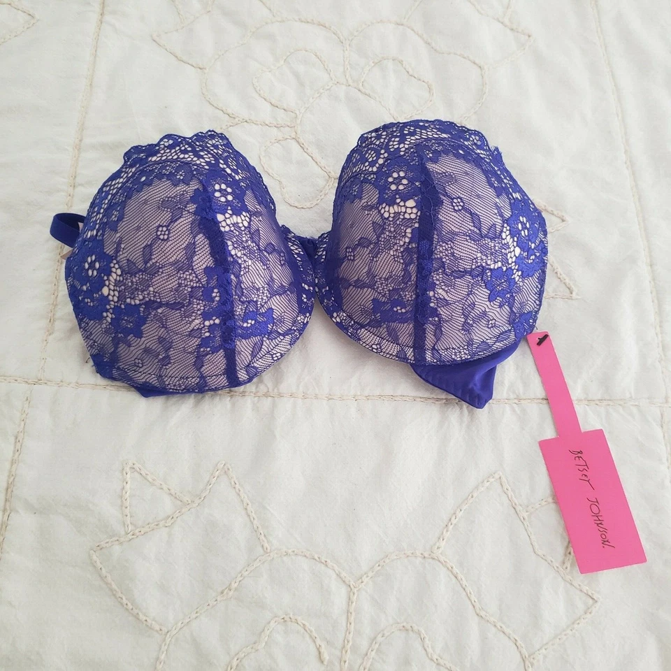 Sujetador push up Betsey Johnson 34B 34C 34D 36B 36C *ELIGE* NUEVO CON ETIQUETAS $38 Foto 1 de 4