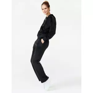 Love & Sports Damen Velour Flare Hose, schwarz, klein (4-6) - Bild 1 von 6