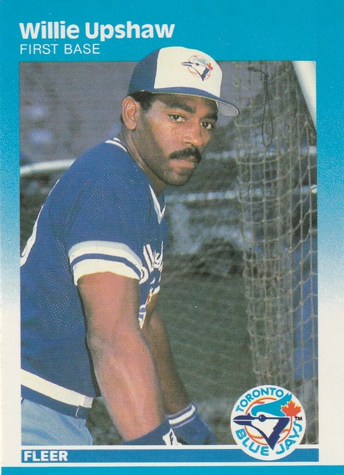 FREE SHIPPING-MINT-1987 Fleer Willie Upshaw #239 BLUE JAYS PLUS BONUS CARDS - Image 1 of 1