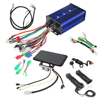 48V 60V 72V 3000W Brushless Controller Display Wring Throttle Power Lock E Bike - Image 1 of 4
