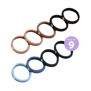 Gimme Beauty - Any Fit No Damage Hair Ties - Neutrals - Seamless Microfiber Hair - Picture 1 of 12