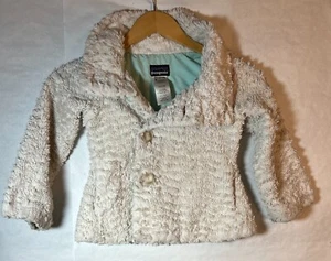 Patagonia Kids Fleece Sherpa Pea Coat Sz 5-6 - Picture 1 of 5