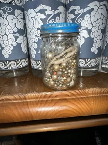 Vintage  Craft Jewlery Jar - Picture 1 of 8
