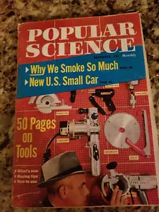 December 1958 Popular Science : Why We Smoke So Much/50 Pages on Tools/Small Car - Picture 1 of 2
