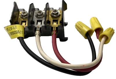 134702100 137150200 Terminal Block with 3 Pigtails,Screws & Wire Nuts-Frig Dryer - Image 1 of 4