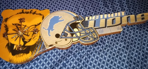 Wall Clock Detroit Lions Clock Will Look Great On Wall Needs New Clock Parts Cover