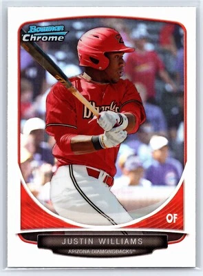 2013 Bowman Draft Picks & Prospects - Chrome Justin Williams #BDPP94 Refractor - Image 1 of 2