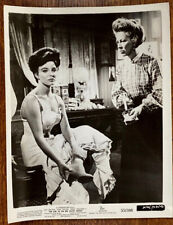 JOAN COLLINS Original Movie Press Photo 1955 Sexy GIRL IN RED VELVET SWING