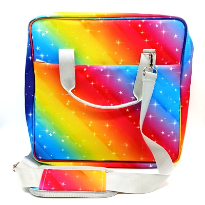 Carpeta Arco Iris con Correa 2 Pulgadas 3 Anillos Carpeta 500 Hojas Capacidad Multi Bolsillo Foto 1 de 4