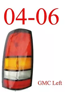 04 06 GMC Left Tail Light Assembly, Truck, Sierra, 1500, 2500, 3500, GM2800177 - Afbeelding 1 van 5