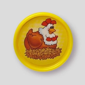 Fisher Price Barnyard Bingo 1994 Replacement Piece Yellow Chicken Coin Token - Picture 1 of 4