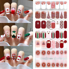 Adesivi unghie natalizi decorazione nail art adesivo unghie completo impermeabile