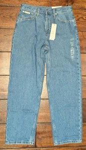 Calvin Klein Women's 90s Loose Relaxed Loose Leg Denim Jeans Size 29x30 - NWT - Picture 1 of 16