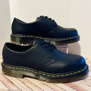 Dr Martens 1461 SR Slip Resistant Leather Oxford M 9 W 10 Black Shoes Full Grain - Picture 1 of 9
