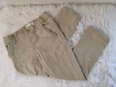 Pantalones chinos The Children's Place niñas 4T beige con volantes uniforme escolar par Foto 1 de 4