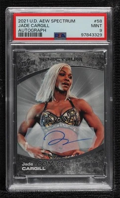 2021 Upper Deck AEW Spectrum Auto Jade Cargill #58 PSA 9 MINT Rookie Auto RC - Image 1 of 2