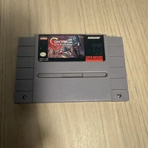Contra 3: The Alien Wars Super Nintendo SNES Cartridge NTSC - getestet/funktionstüchtig - Bild 1 von 9
