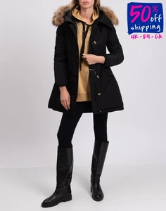 RRP €440 TOY G Swing Jacket Size XL Padded Black Full Zip Long Sleeve Hooded - Picture 1 of 12