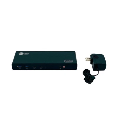 Original SIIG JU-DK0811-S1 Docking Station USB 3.1 Type-C Dual 4K - Image 1 of 4