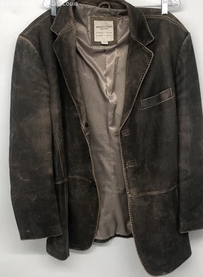 Chaqueta Blazer Pronto Uomo Cuero Para Hombre Marrón Manga Larga Bolsillos Talla XL Foto 1 de 4