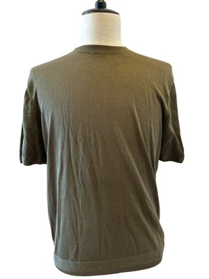 Camisa Suéter Tejida Massimo Ditto Para Hombre Mezcla Seda Verde Mediana/NUEVA CON ETIQUETAS Foto 1 de 4