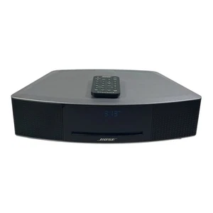 Sistema de música Bose Wave IV reproductor de CD/AM/FM radio con control remoto plateado 417788-WMS - Imagen 1 de 8