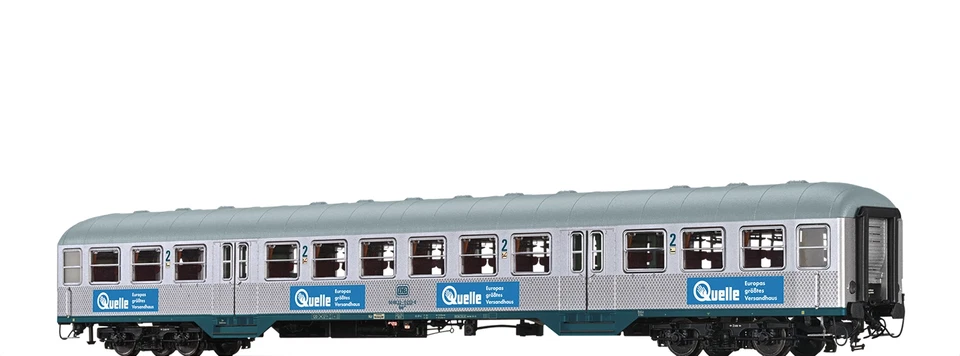 Brawa 46674 DC - Silberling Bnb719 "Quelle" 2. Klasse DB Ep IV H0 DC LED NEU