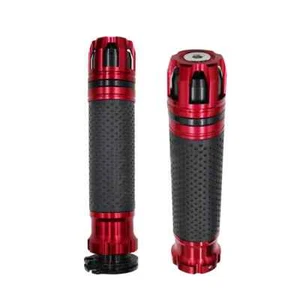 1Pair Universal CNC Motorcycle Handle Grips For Motorbike 22mm Handlebar Moto - Picture 1 of 30