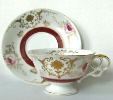 c1930s Shafford Hand Painted Teacup & Saucer