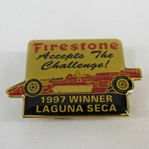 Firestone Accepts The Challenge! 1997 Winner Laguna Seca Pin #1 Jimmy Vasser - Picture 1 of 6