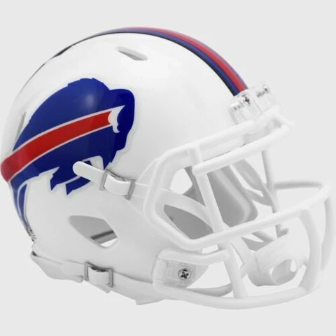 Buffalo Bills Speed 2021 Riddell Football Mini Helmet New in box Cover