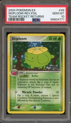 Pokemon Skiploom EX Team Rocket Returns Reverse Holo #49 PSA 10 Gem Mint - Image 1 of 2