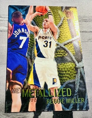 1996 Fleer Metal - Metallized   #129 Reggie Miller - Image 1 of 3