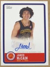 2023 Jared McCain Topps Chrome McDonalds Game Day Rookie On Card Auto SP