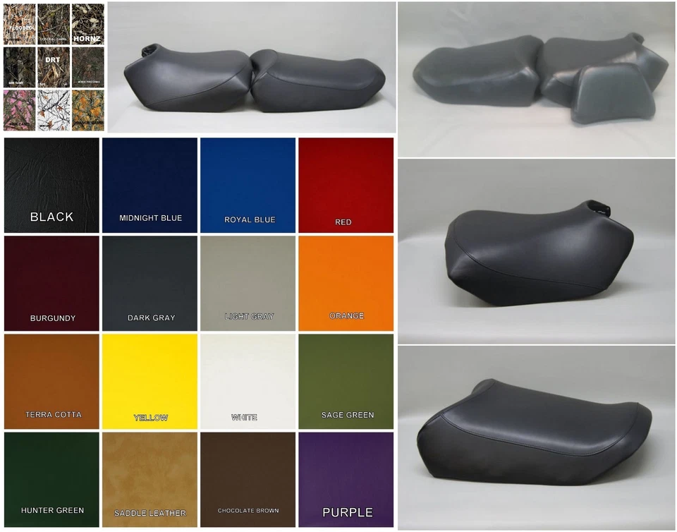 HONDA PC800 Pacific Coast Seat Covers with BACKREST COVER in GRAY or 25 Colors Foto 1 de 4