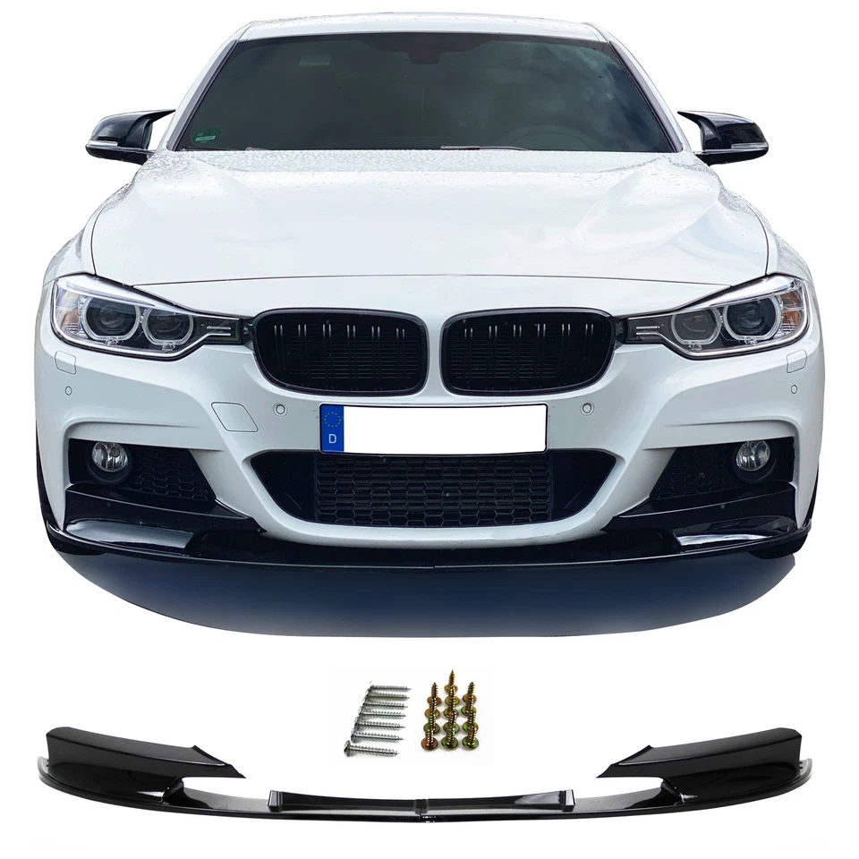JOM Front Spoiler Lippe Cup schwarz glänzend ABE passend für BMW 3er F30 F31 M