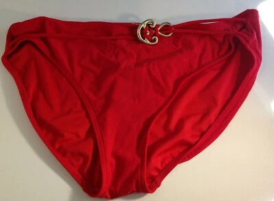 Be Creative Bañador Pantalones Rojo Talla 14 Dorado Florecer Hebilla en Tirantes Foto 1 de 4