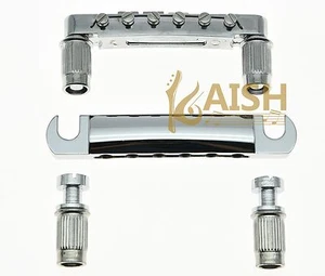 Chrome LP Guitar Tune-o-matic Bridge Tailpiece fits Epiphone LP/Les Paul - Picture 1 of 3