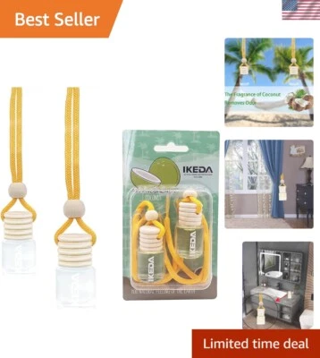Luxury Coconut Air Fresheners - 2Pcs Hanging Designs for 45-Day Freshness - Image 1 of 4