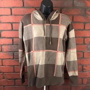 Rachel Roy Plaid Hoodie Small Woman's - Picture 1 of 7